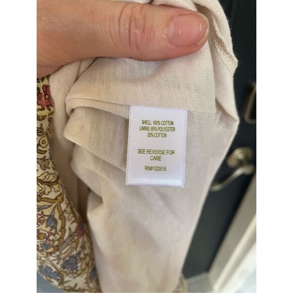 Garnet Hill Fringe Hem Sleeveless Linen Mini Shift Dress Size 8 - Picture 4 of 9